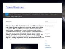 Tablet Screenshot of prayeroftheday.org